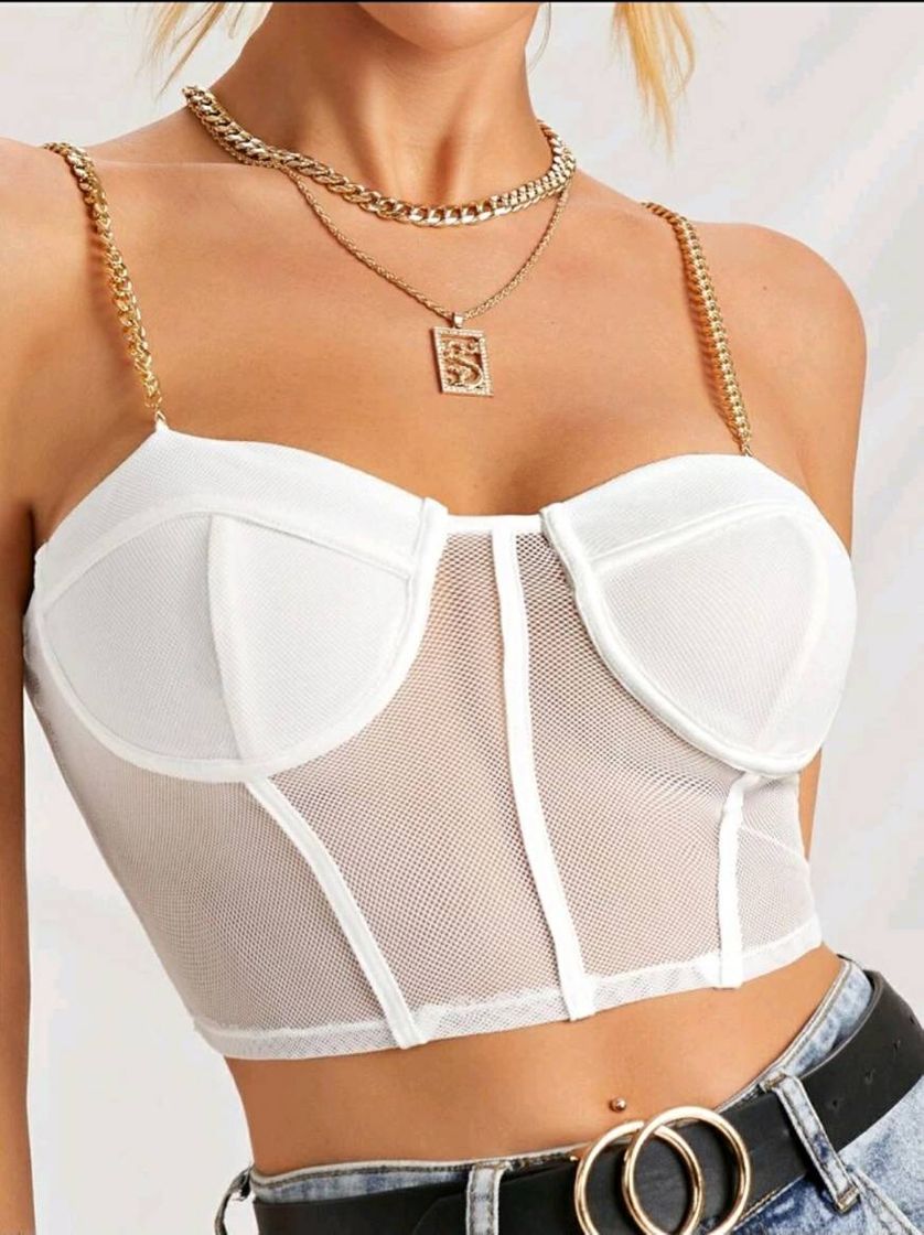 Moda Top transparente 