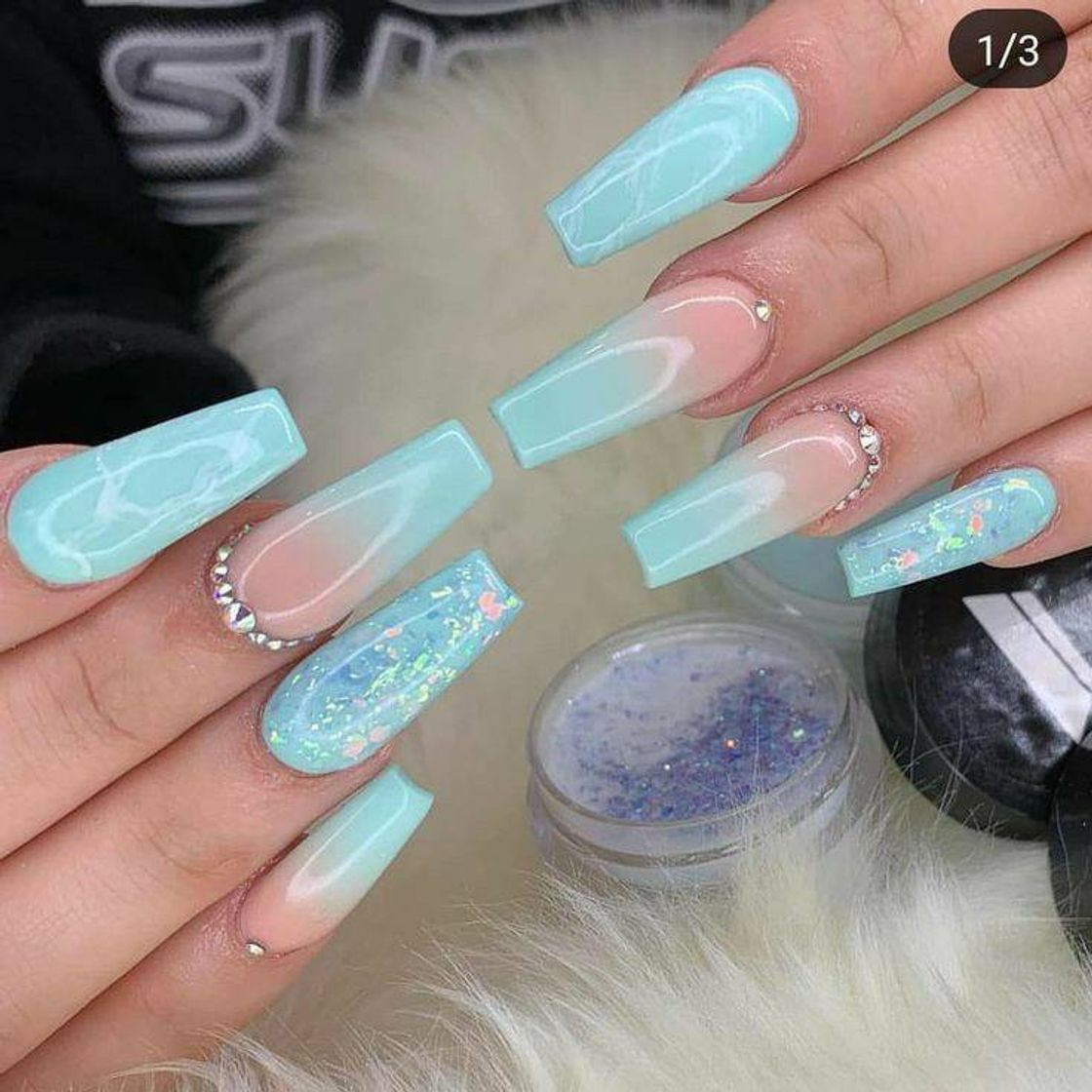 Fashion Blue nail