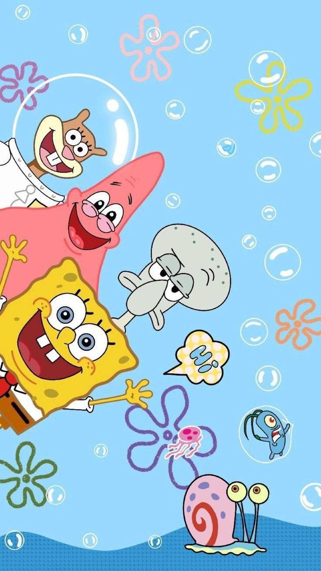 Moda Plano de fundo do Bob esponja e o grupo!