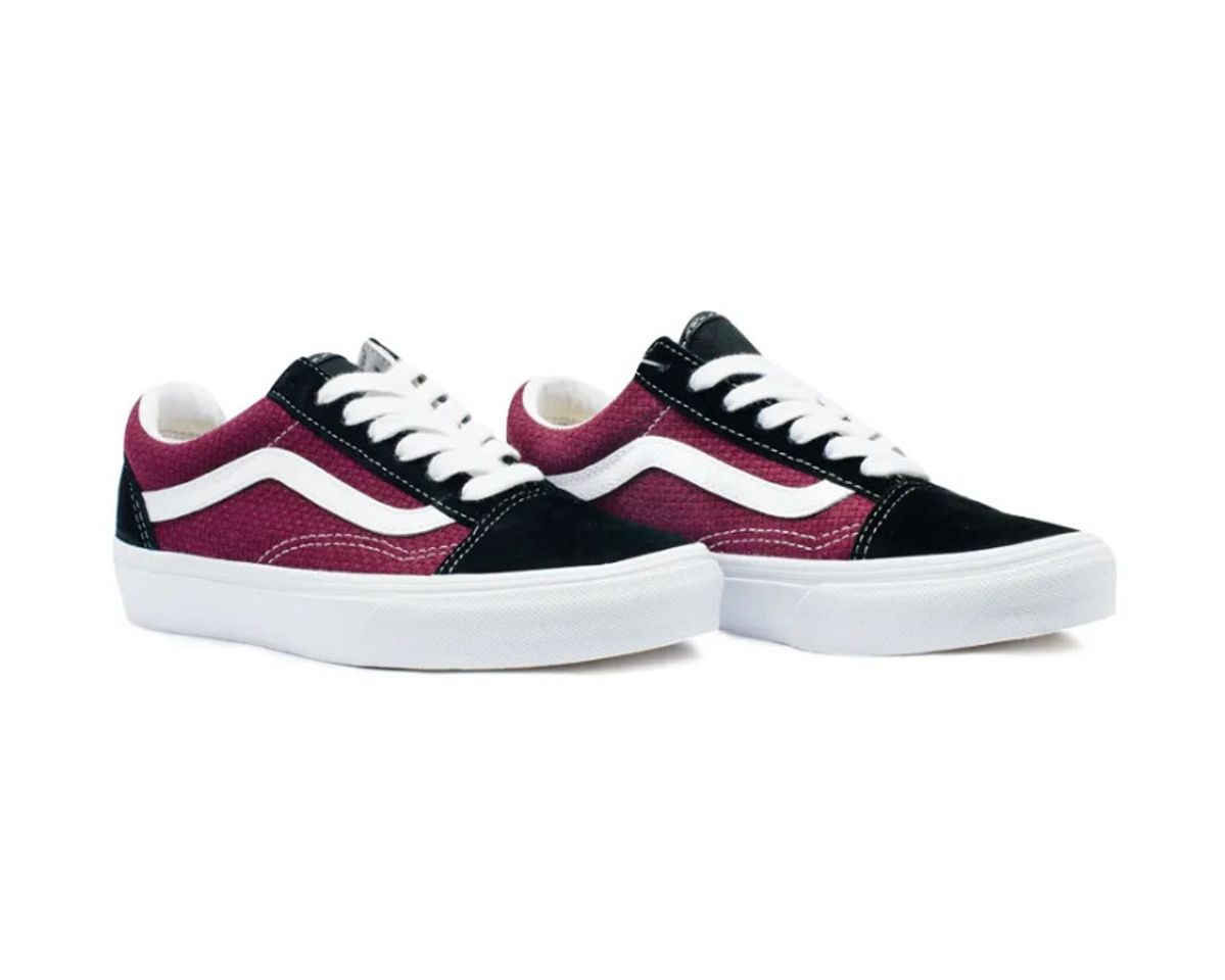 Moda Tênis Vans Old Skool Preto - Bordô - Black