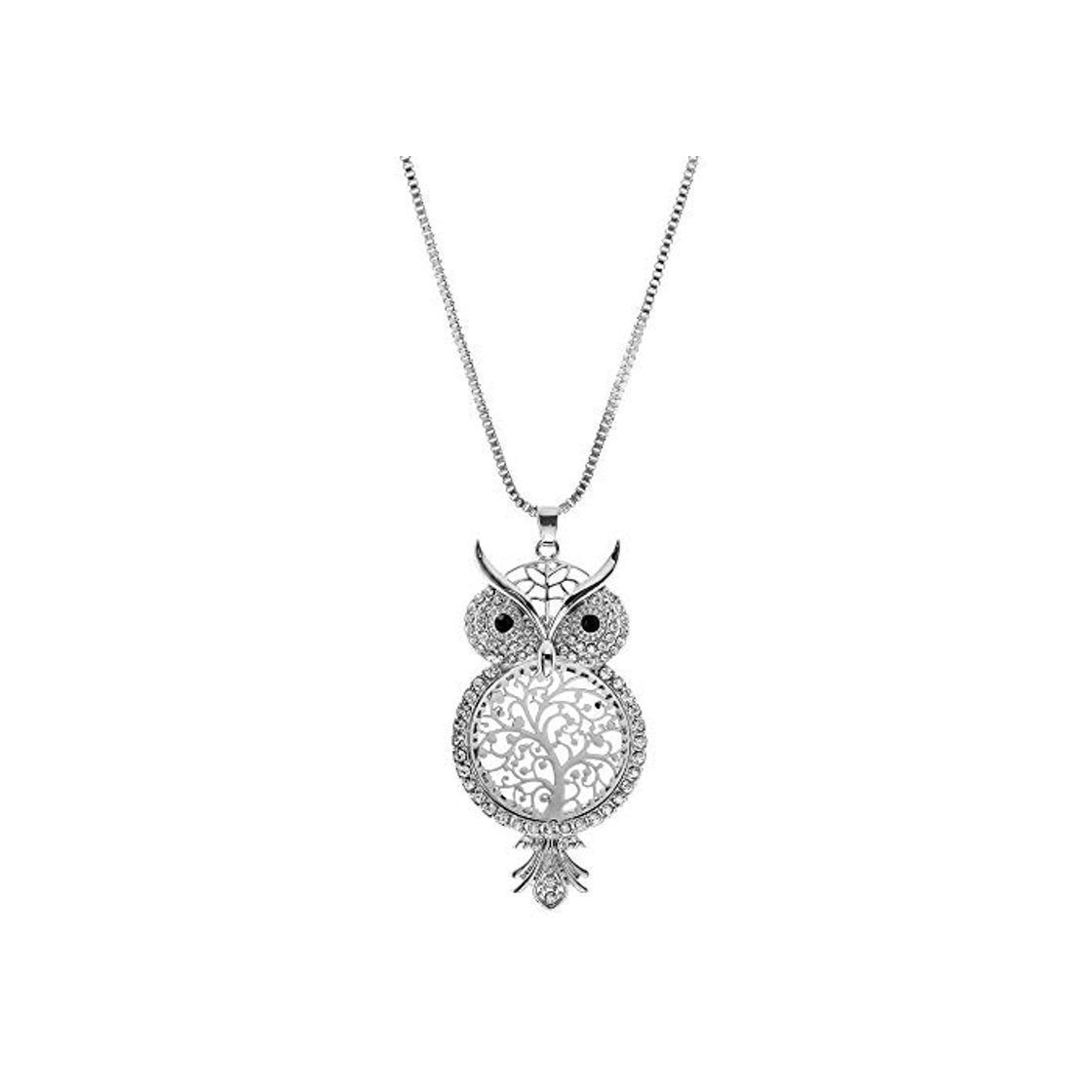 Social PicZhiwenture Colgante suéter Cadena Ropa Accesorios Collares Crystal Sweater Chain Colar Collier