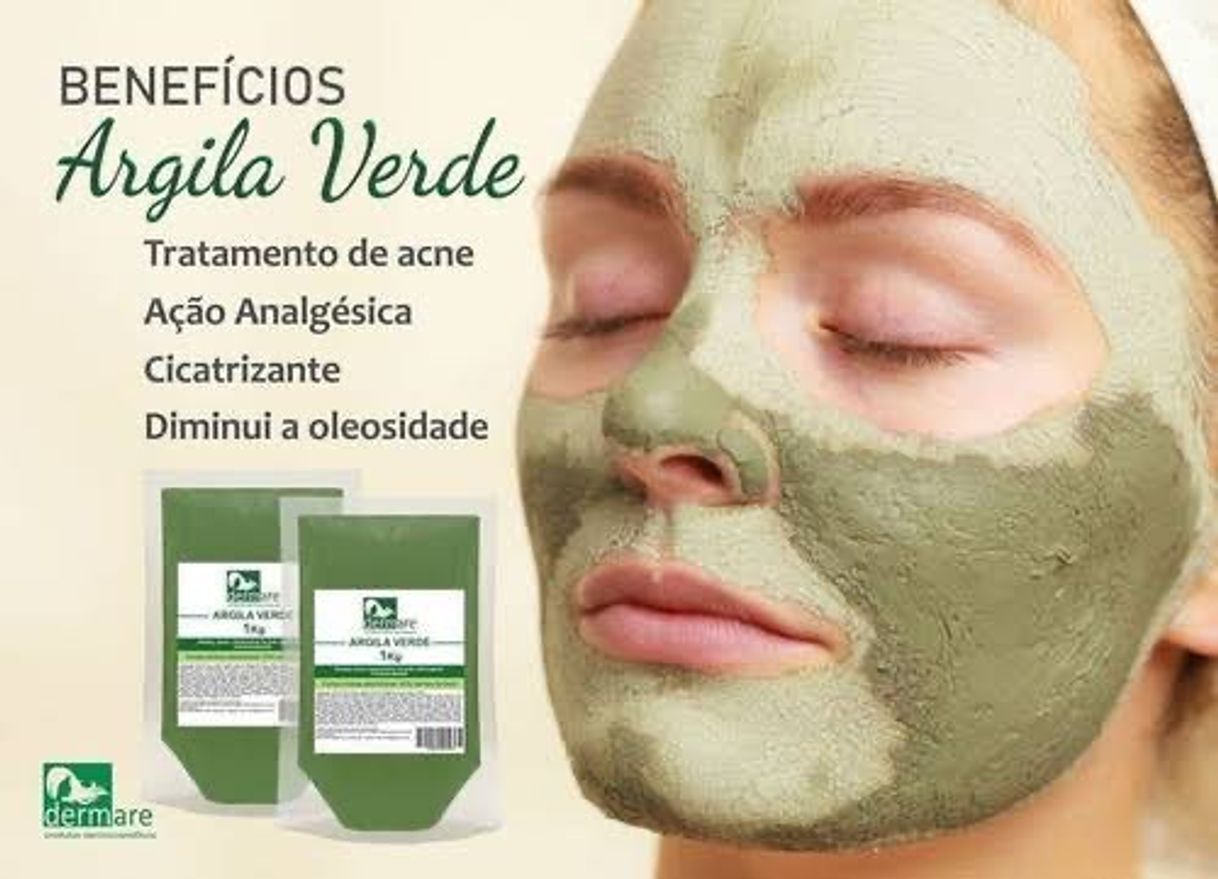 Fashion Argila verde para o rosto 