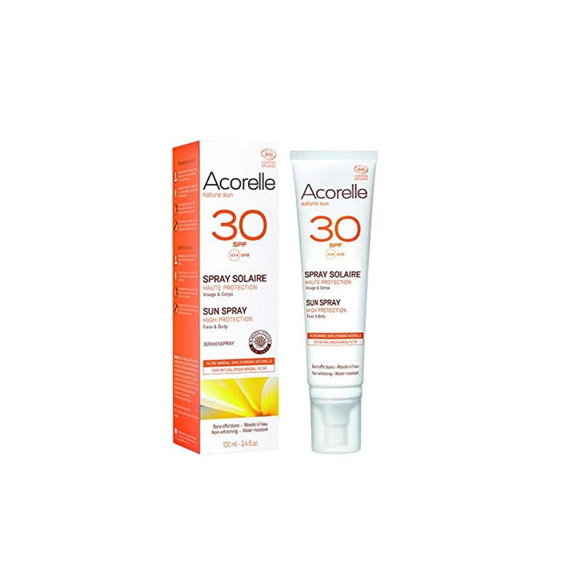 Beauty Acorelle Spray Solar Spf30 100 ml; bio 1 Unidad 100 ml