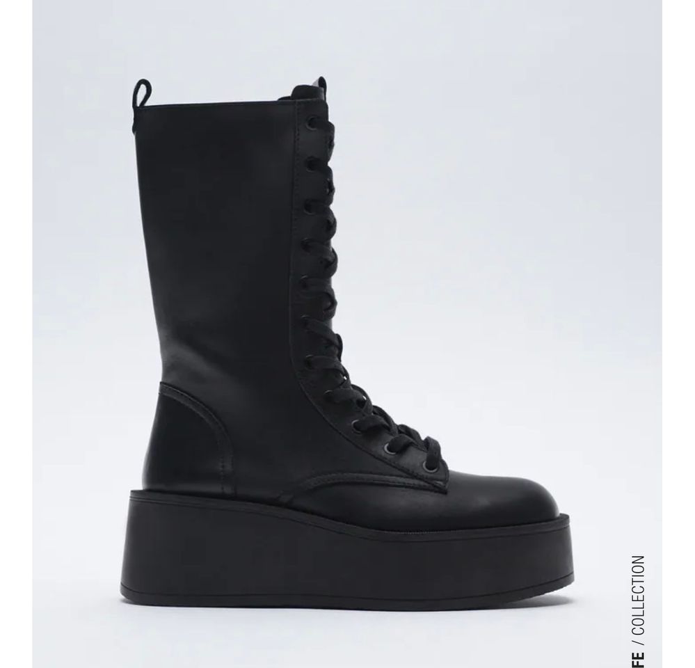 Social Botas militares negras 