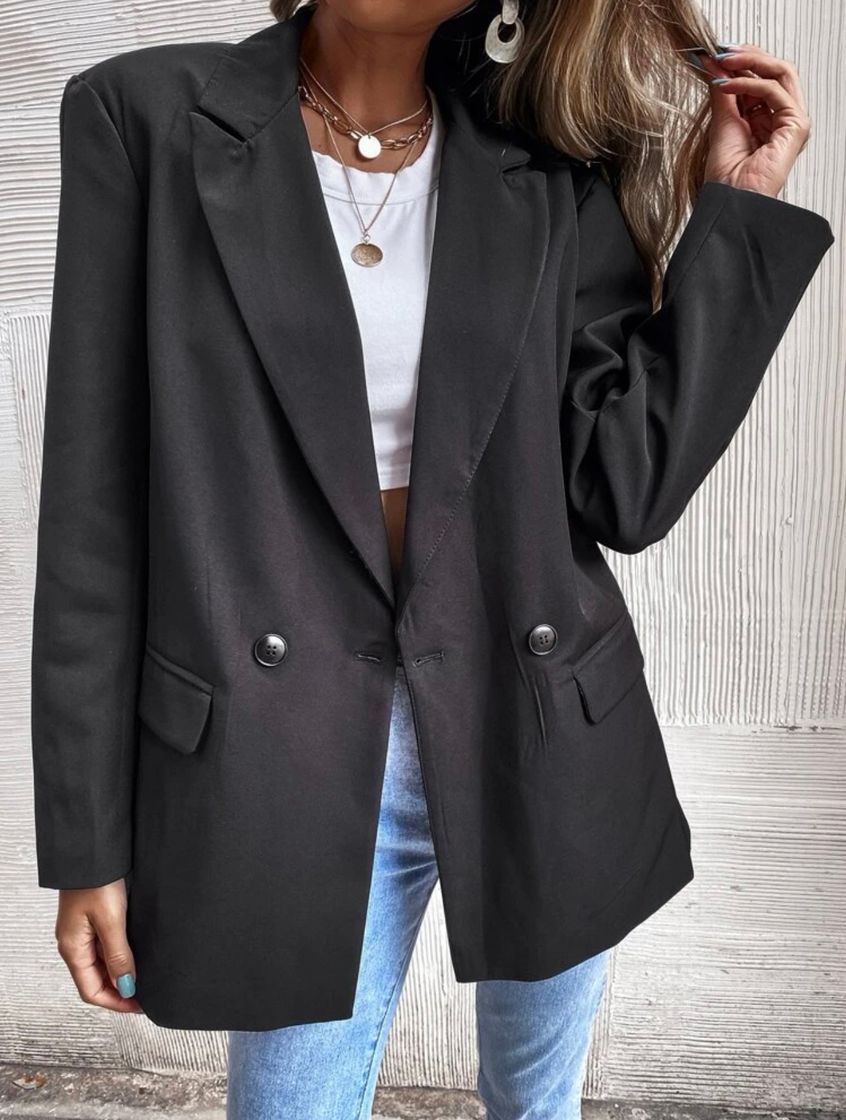 Moda Blazer oversized negra 