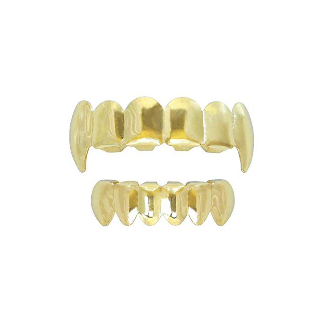 Fashion TSANLY Rejillas de Dientes bañadas en Oro de 25 Quilates