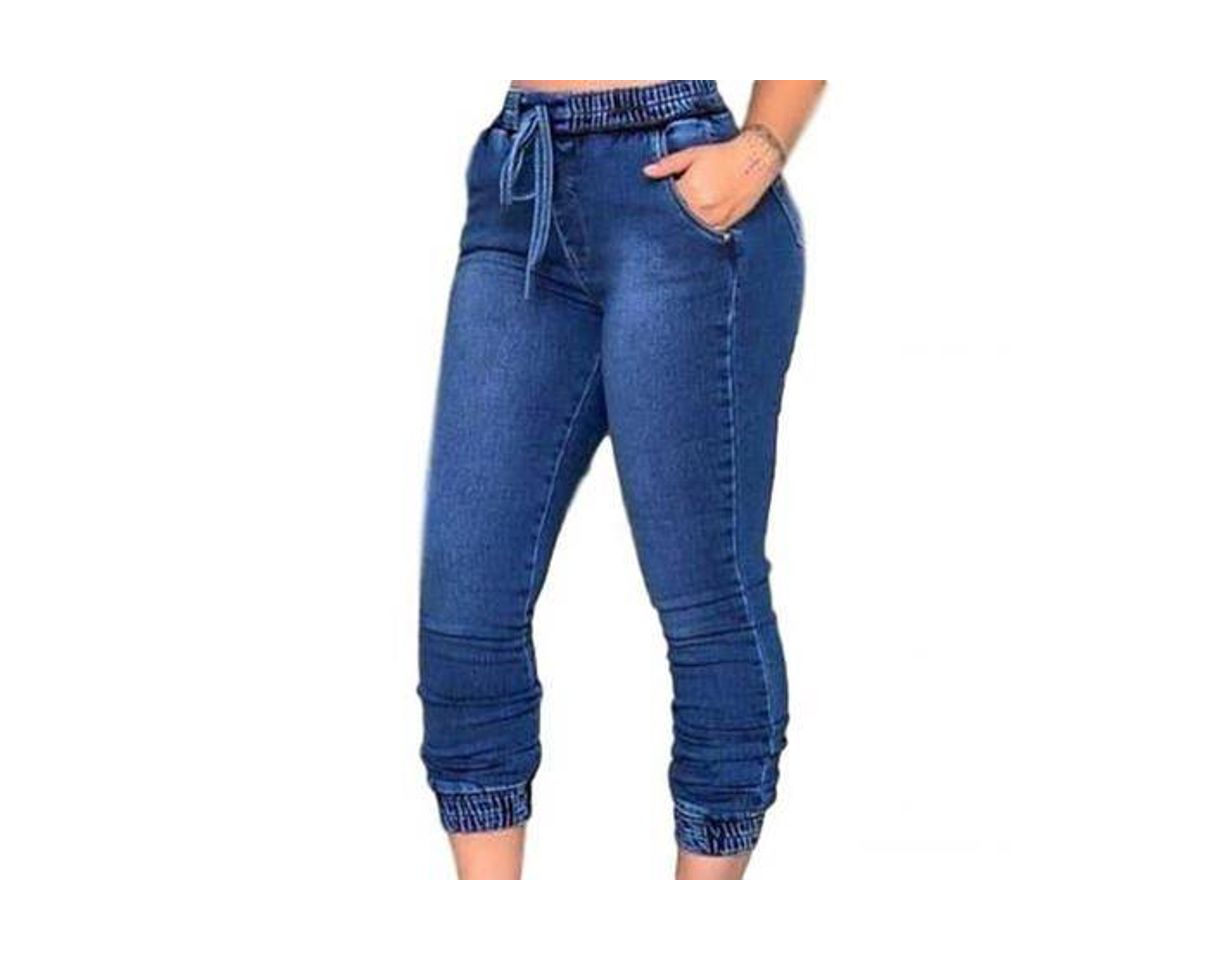 Moda Calça Jeans Feminina Jogger Cos Elastico Blogueira 