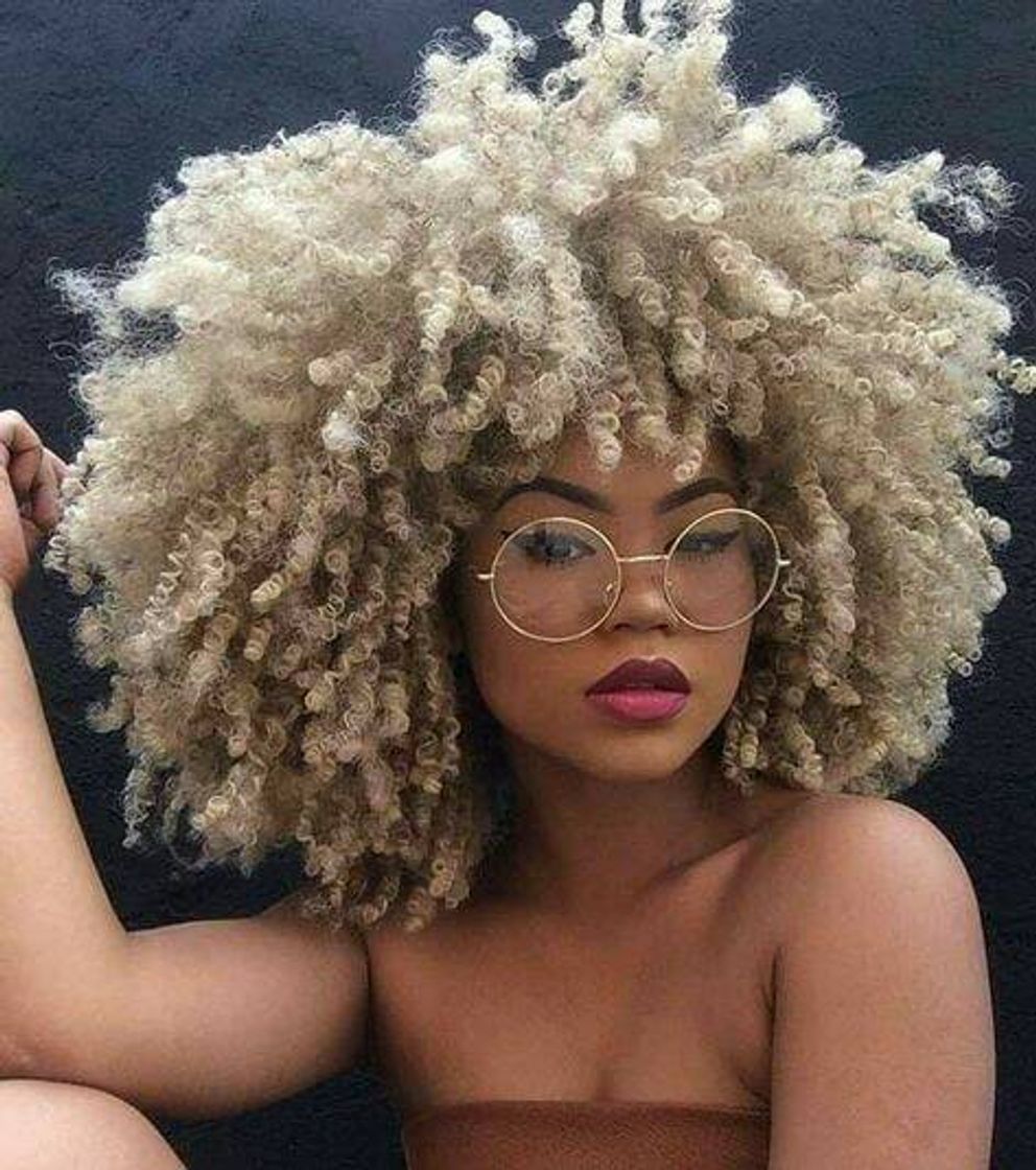 Moda BLONDE CURLY AFRO 