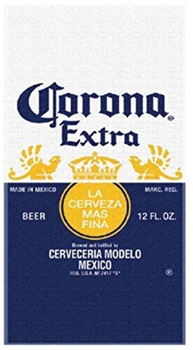 Productos Corona Extra Beer Label Toalla de playa 28 in x 58 in