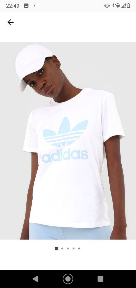 Fashion Camiseta adidas Originals Trefoil Branca - Compre Agora