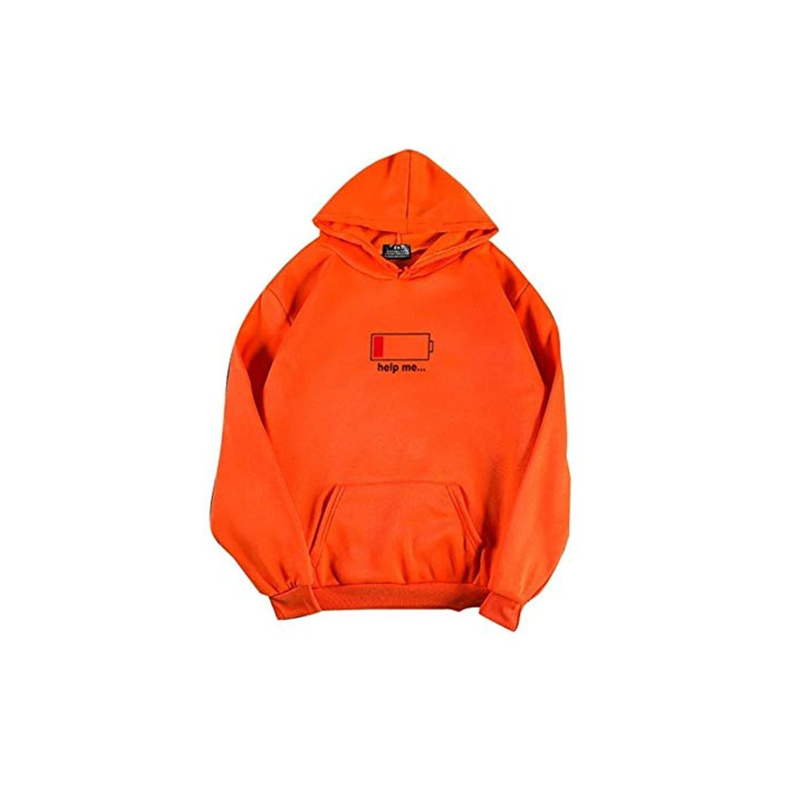 Moda UKKD Sudadera Casual Orange Yellow Neon Color Hoodies Hip Hop Sweatshirts Streetwear Skateboarding Men Hoodies Women Pullover Male Hoodie Laranja XXXL