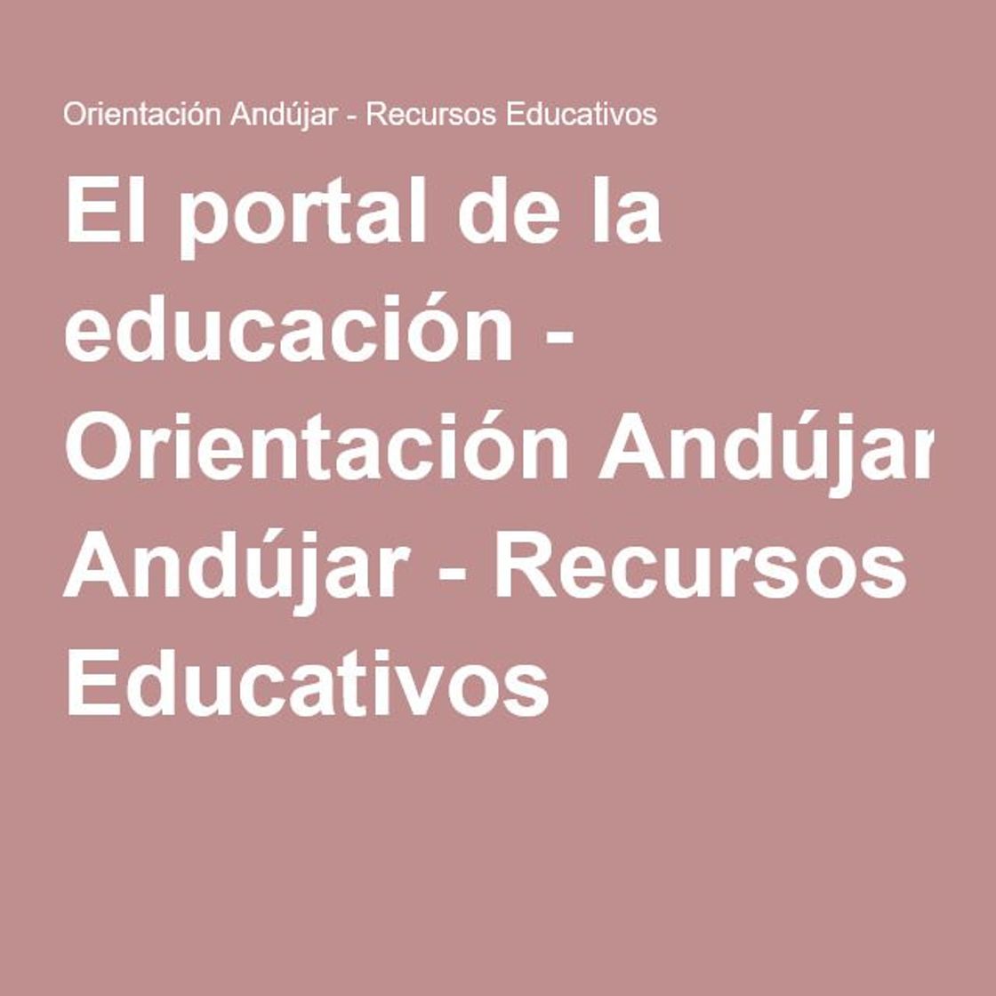 Moda El portal de la educación - Orientación Andújar - Recursos Educativos