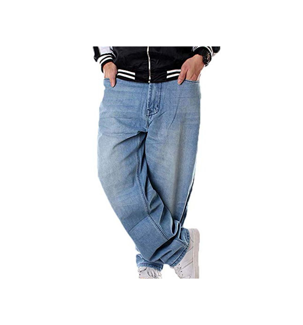 Fashion Hombres de Graffiti Vintage Hip Hop Estilo Baggy Jeans Rap Jeans