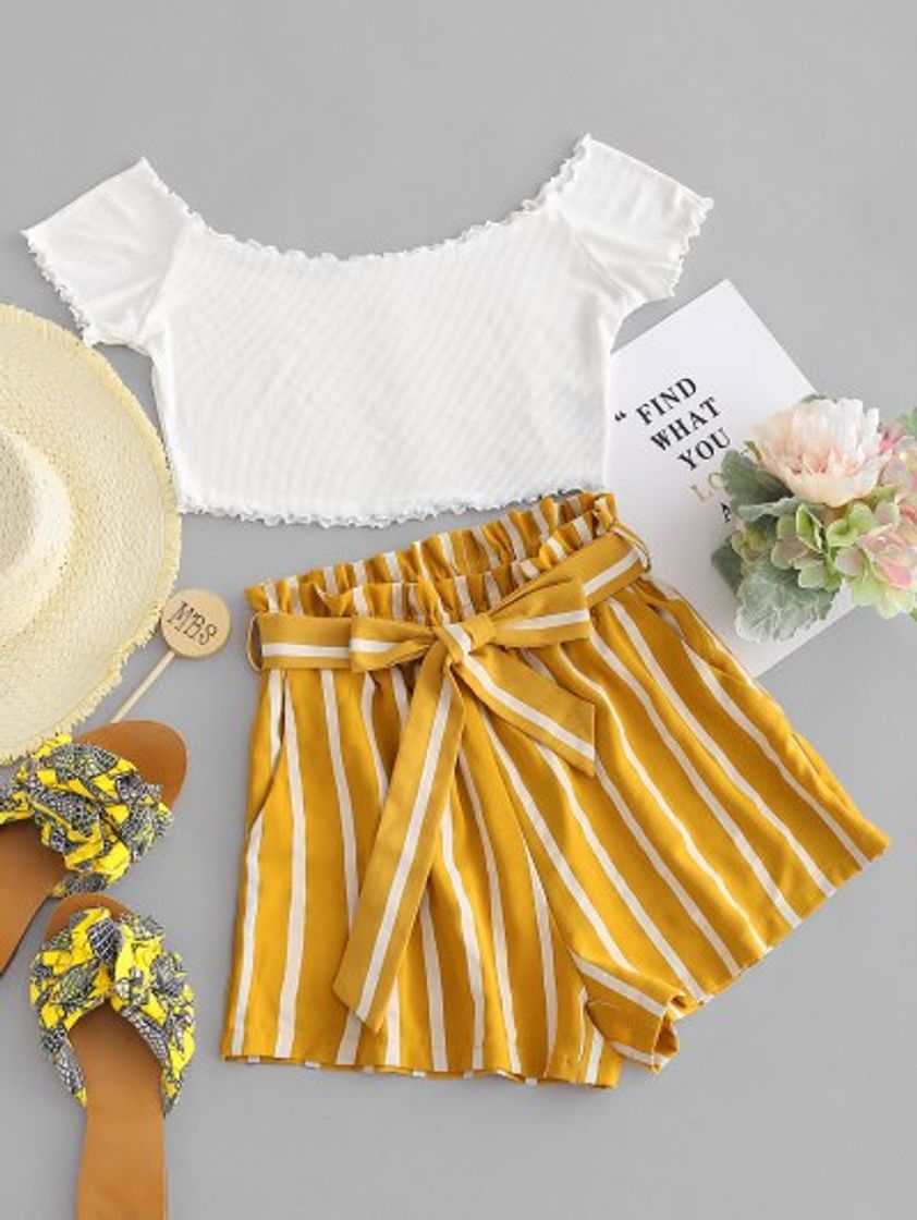 Social ZAFUL - Conjunto de dos piezas para mujer