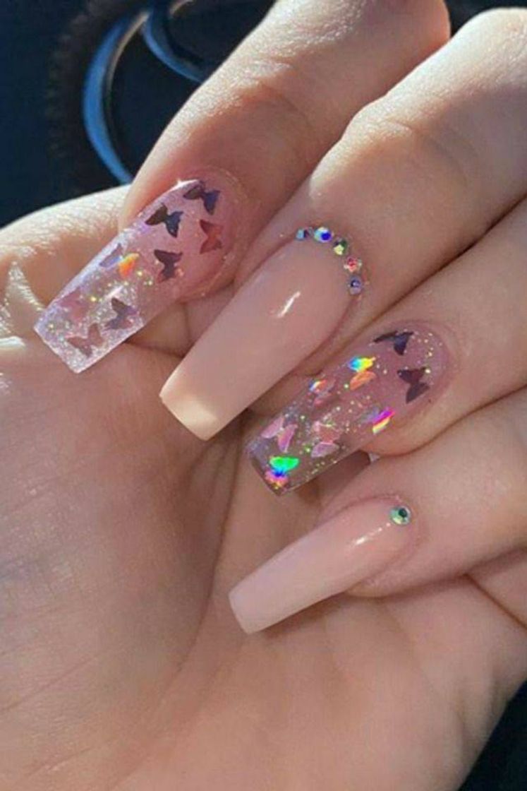 Moda Unhas de borboletas 