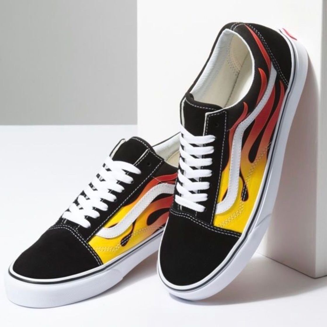 Fashion Vans Flame Old Skool