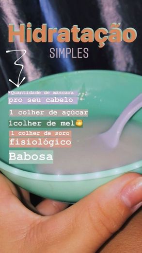 Hidratação com babosa