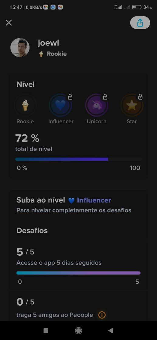 Social People. Alguém ajuda eu subir para o nível 2 só falta os 5 