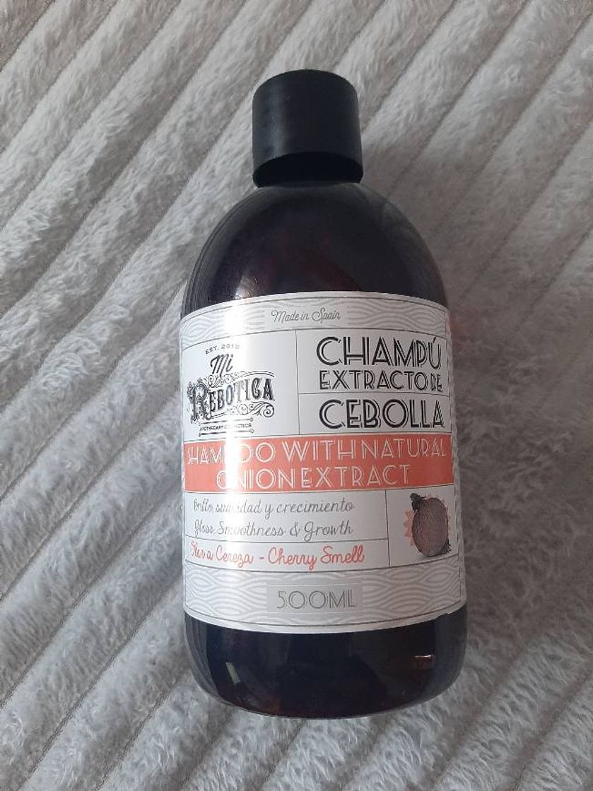 Producto Champú con extracto de cebolla