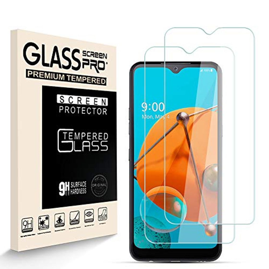Social HJX Protector de Pantalla para LG K51 [2-Pack]