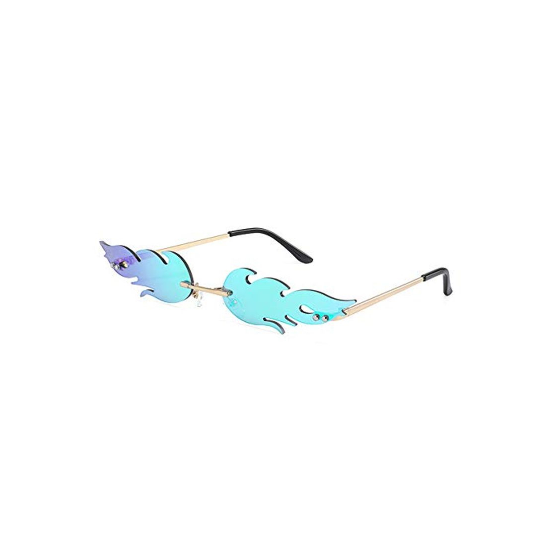 Moda SMSZTYM Fire Flame Sunglasses Women Men Wave Sun Glasses Eyewear Sunglasses UV Protection