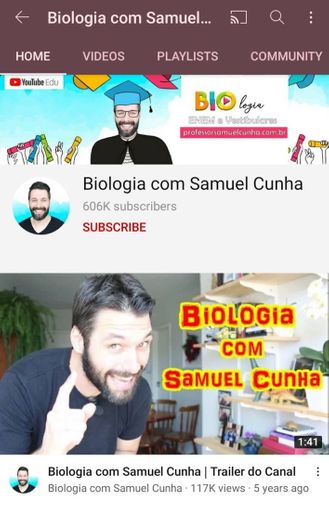 Biologia com Samuel Cunha - YouTube