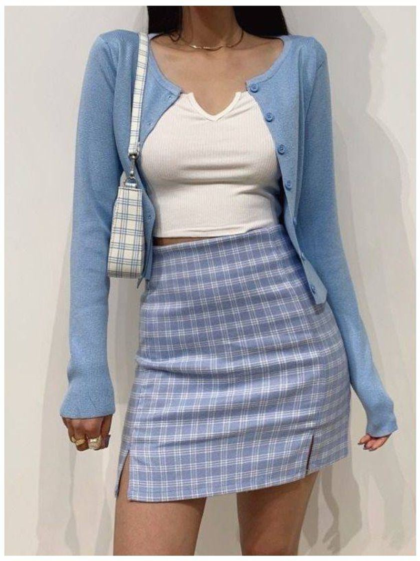 Moda blue mini skirt