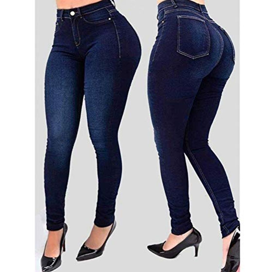 Fashion QMGLBG Sexy Cintura Alta Push up Denim Jeans Mujeres Slim fit Calca Jeans Damas elástico Skinny lápiz Pantalones Vintage Boyfriend Jeans