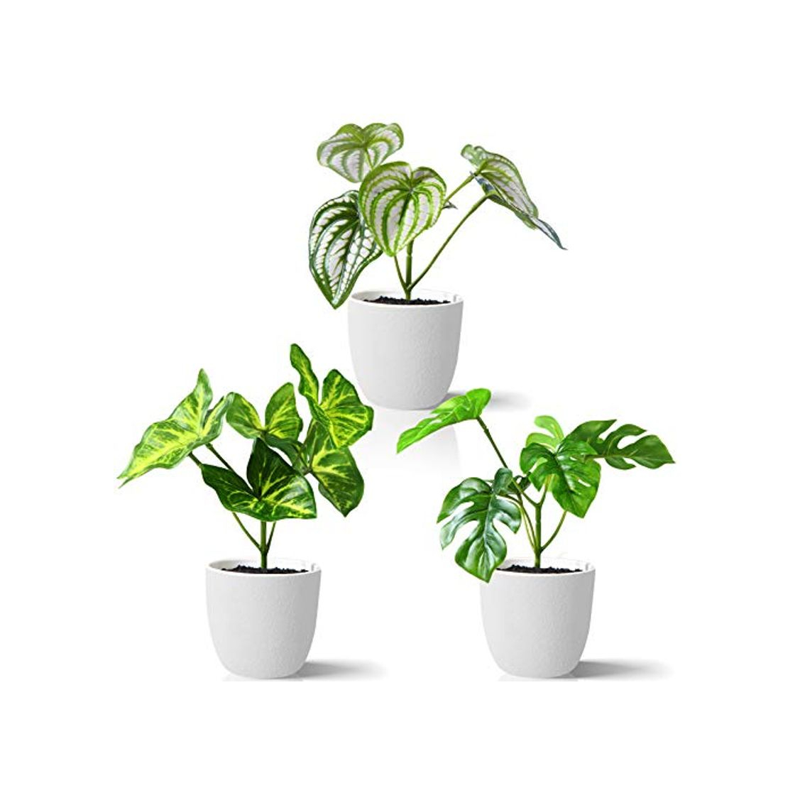 Home Kazeila Mini Plantas Artificiales de Interior en macetas, Planta de plástico Falso