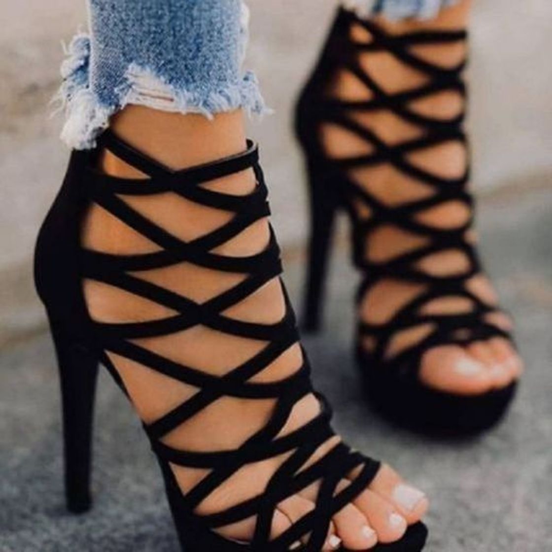 Social Mujeres tacón Alto Plataforma Fiesta Noche Boda Zapatos de Punta Abierta Sandalias