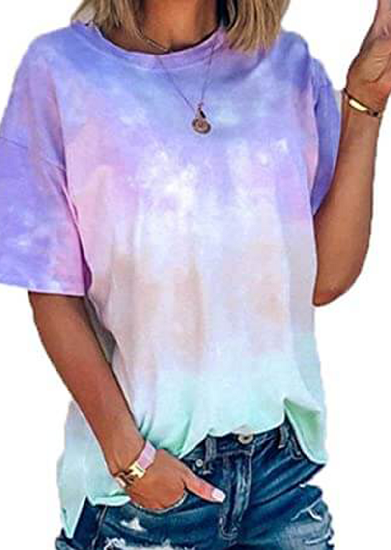 Fashion Camiseta tacto suave tie dye - Camisetas de mujer