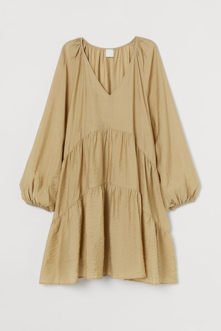 Social A-line Dress - Beige - Ladies