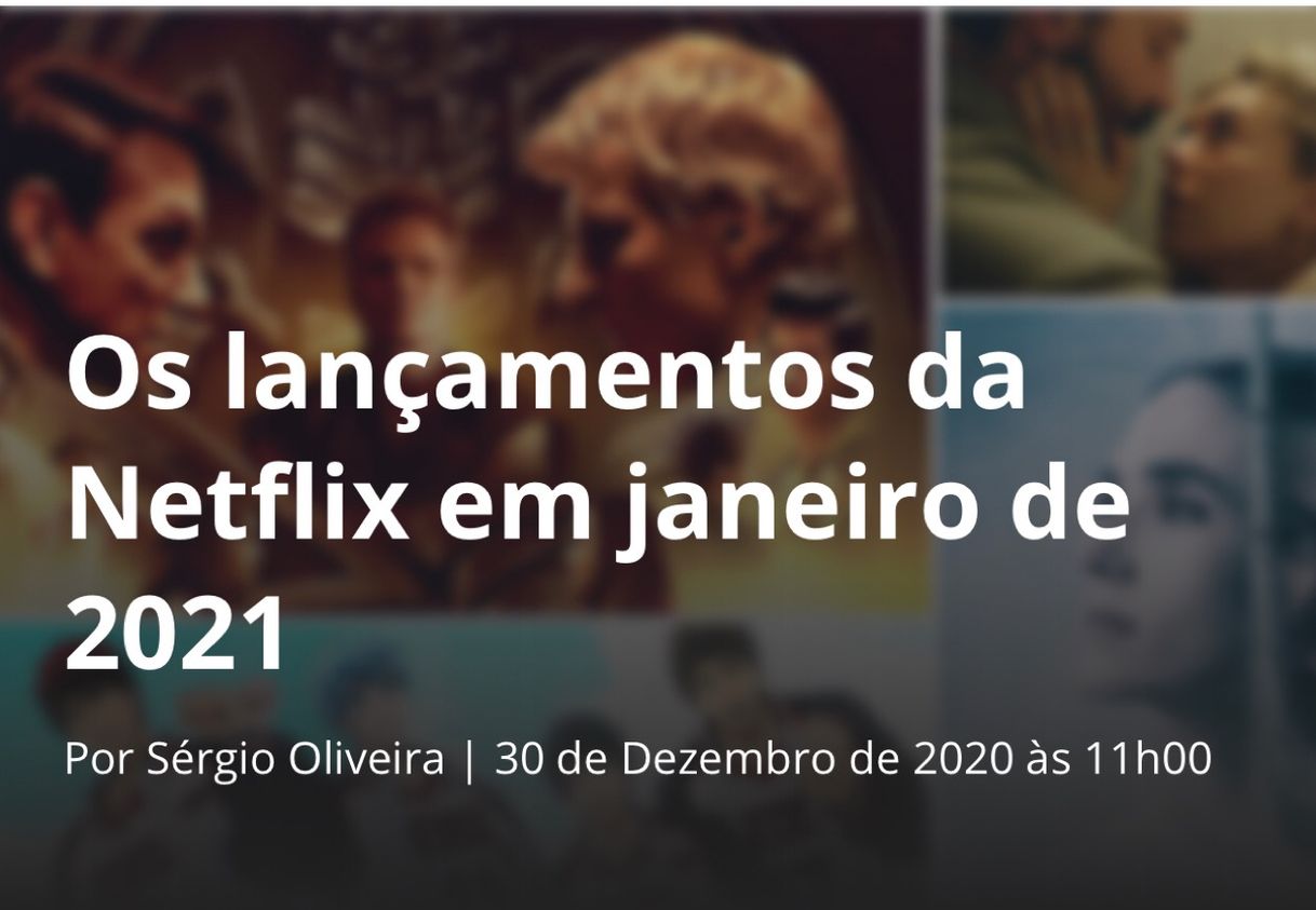 Series Quer saber o vem por aí em janeiro 2021