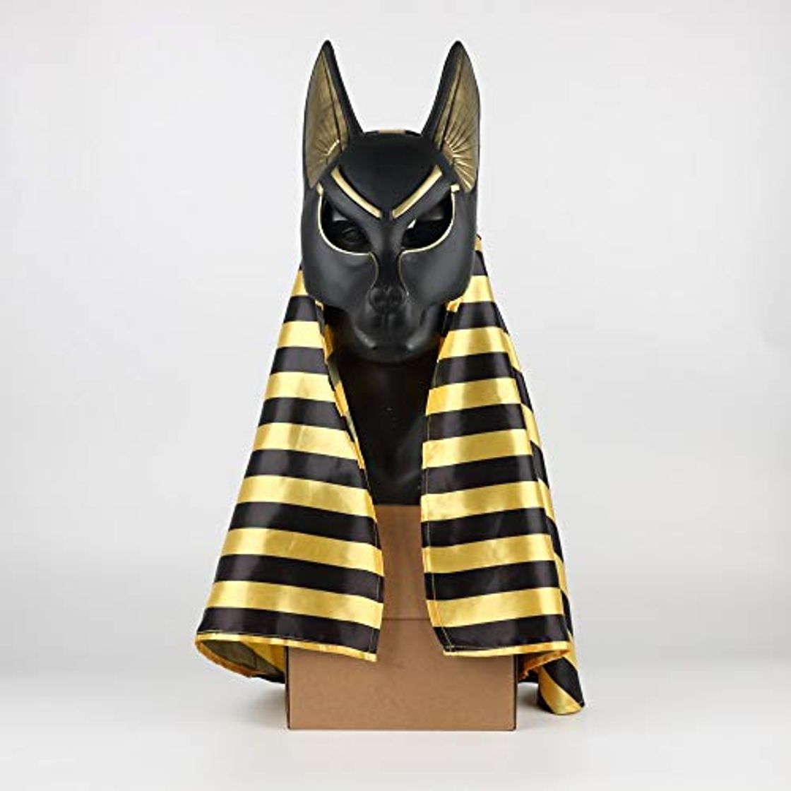 Products Egipcio Anubis Cosplay Máscara De La Cara PVC Canis Spp Lobo Cabeza Chacal Animal Mascarada Props Fiesta Halloween Fancy Dress Ball