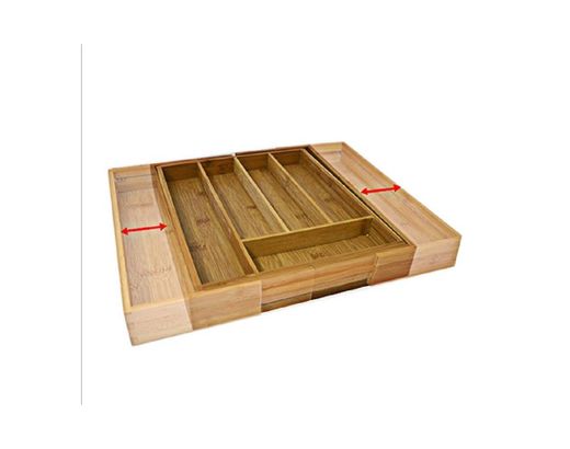 Caja para cubiertos de bambu