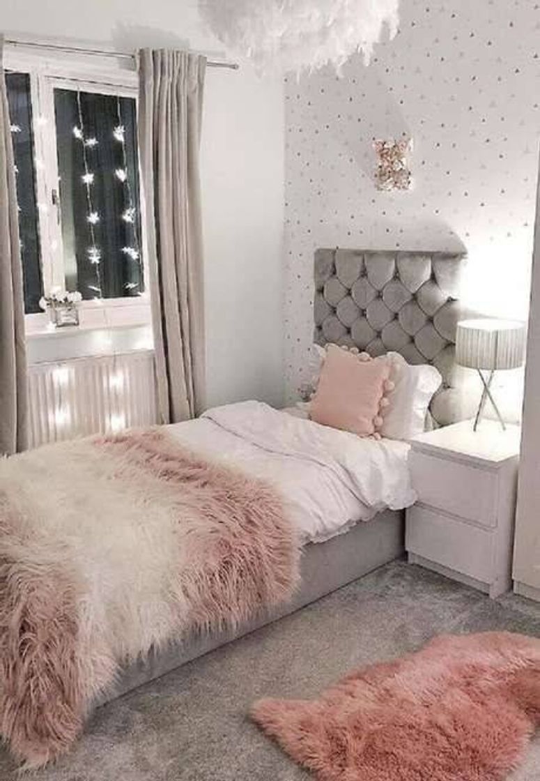 Fashion Quarto rosa e branco