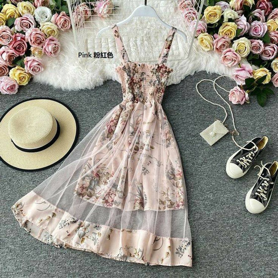 Fashion Vestido panel floral 