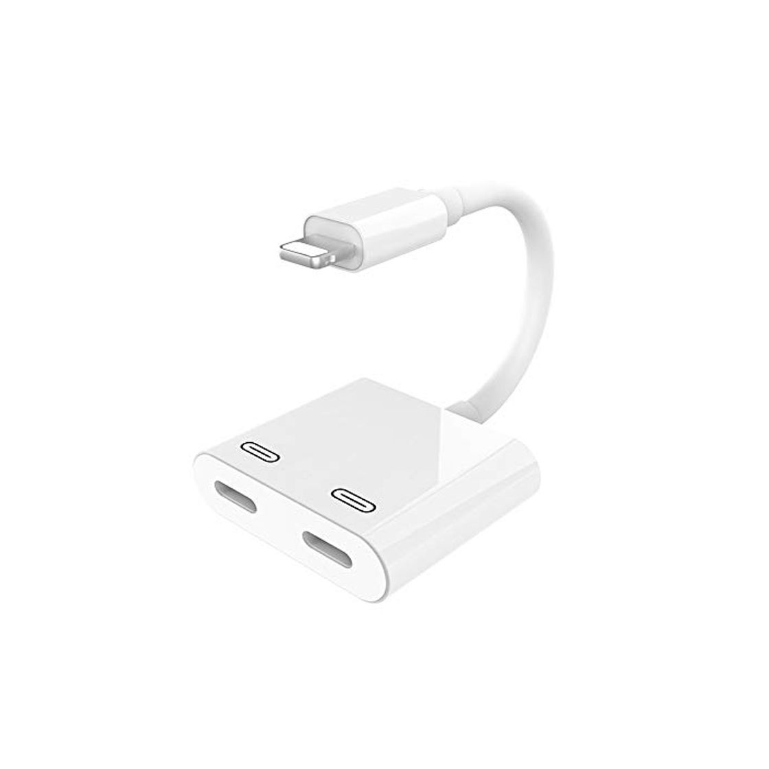 Social 2 en 1 Adaptador Carga Audio Conector Auriculares,UWECAN Convertidor de Audio Compatible