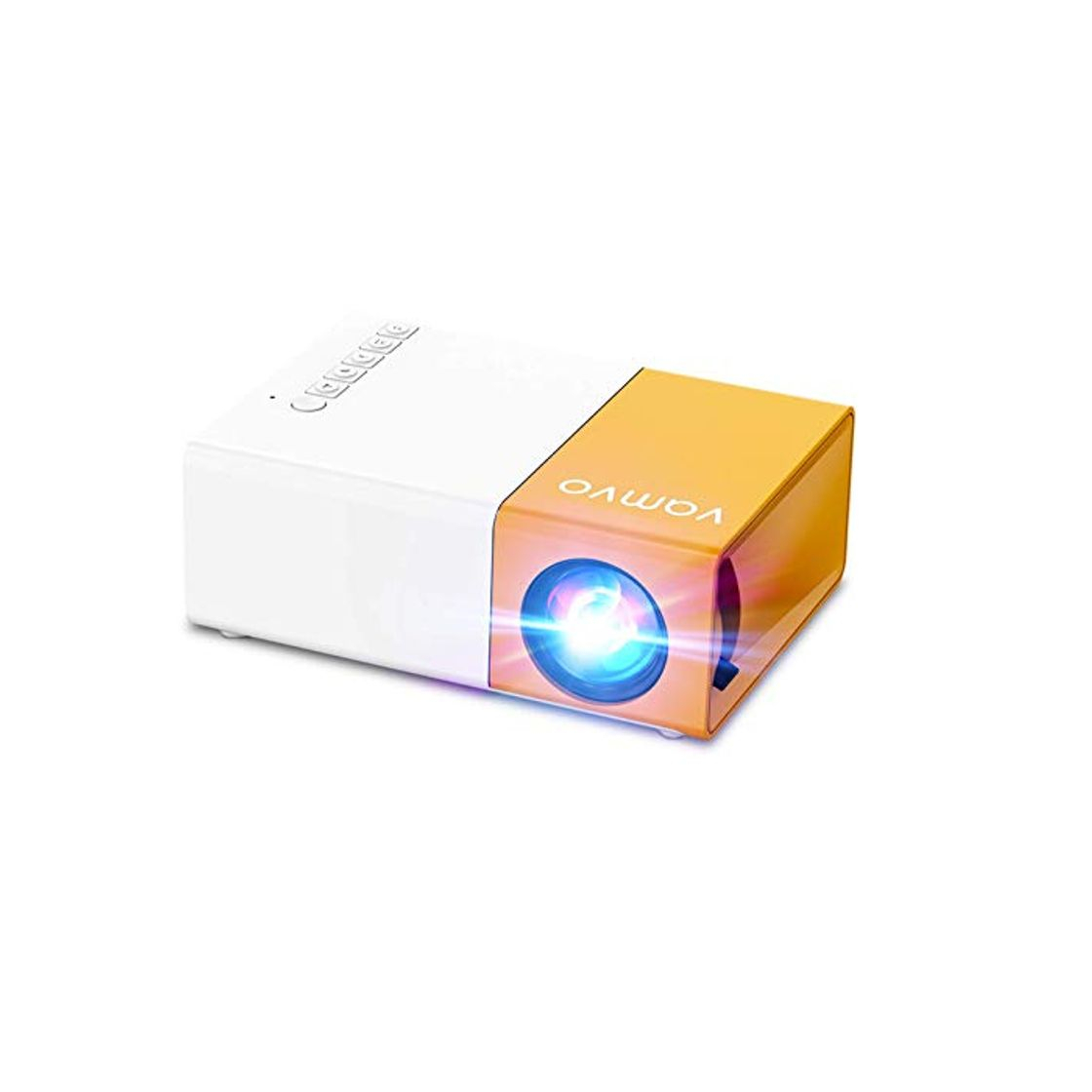 Social YG 300 Pro Proyector, Vamvo L2600 Mini Proyector Portátil para Movil, Recargable,