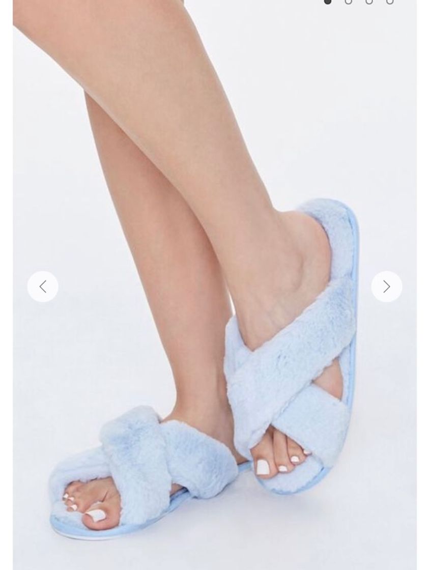 Fashion Faux Fur Crisscross Slippers