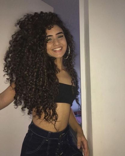 curly long hair