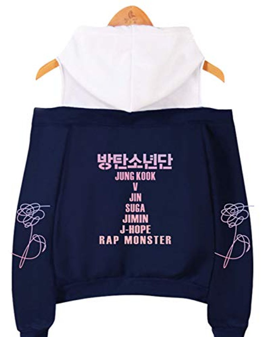 Fashion SIMYJOY Mujeres Korea Pop Fans Sudadera con Capucha sin Hombro Miembros de