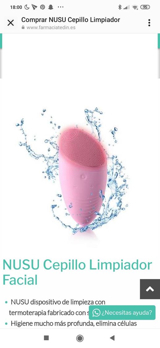 Social  NUSU Cepillo Limpiador Facial