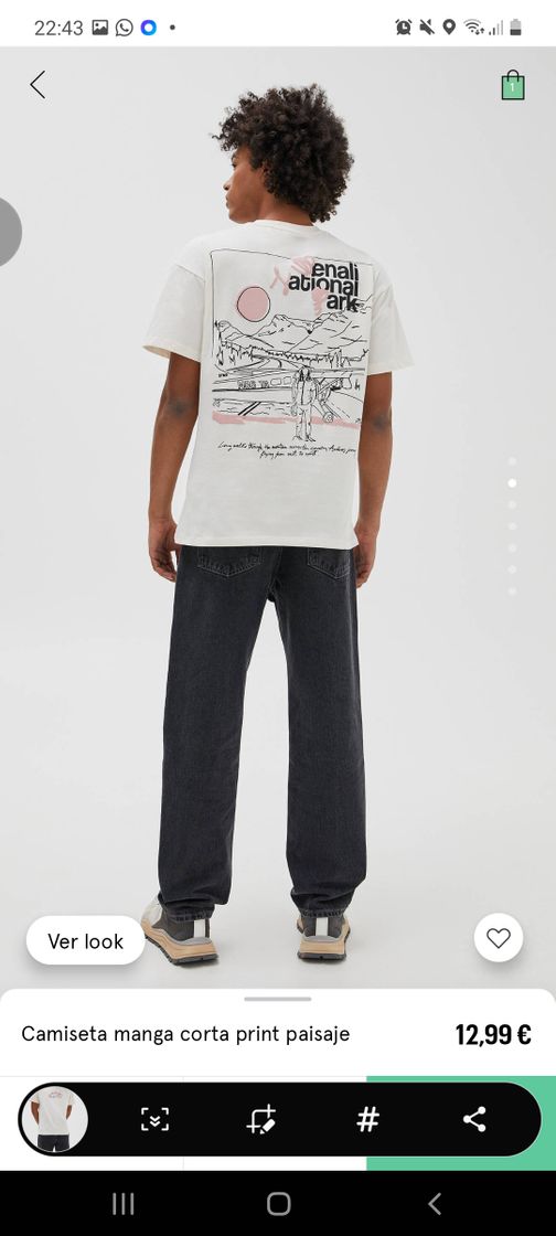 Social Camiseta manga corta print paisaje 