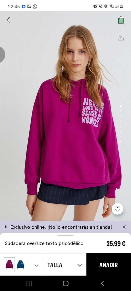 Social Sudadera oversized texto psicodelico