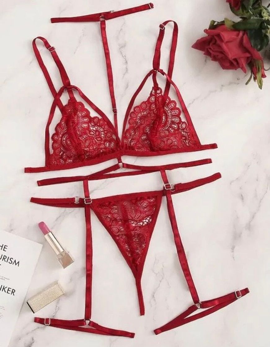 Social Voqeen Mujer Ropa de Dormir Lencería de Mujer Conjuntos de Sujetador y Bragas Sexy Vestido con Tirantes Bordados de Encaje Babydoll Ropa de Dormir Bodys para Ropa Interior