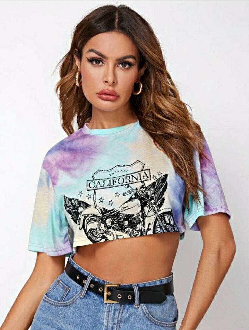 Fashion Camiseta Tie Dye