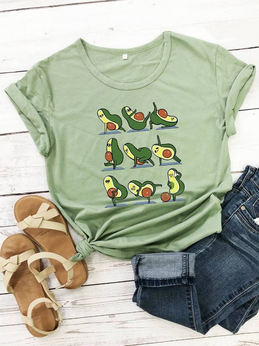 Fashion Camiseta de abacate🥑