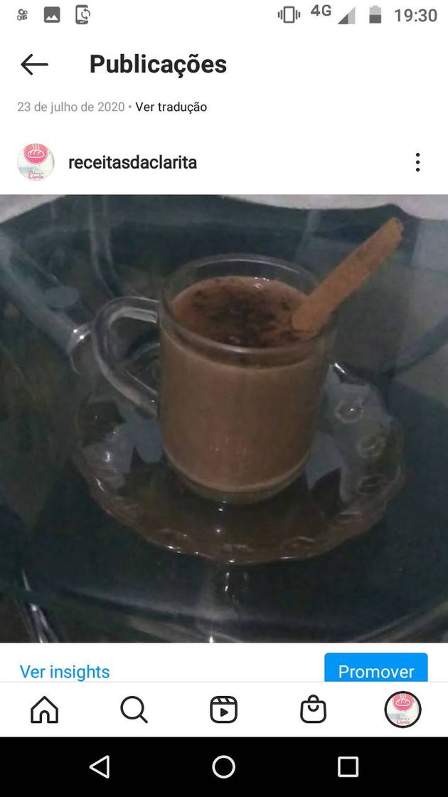 Fashion chocolate quente