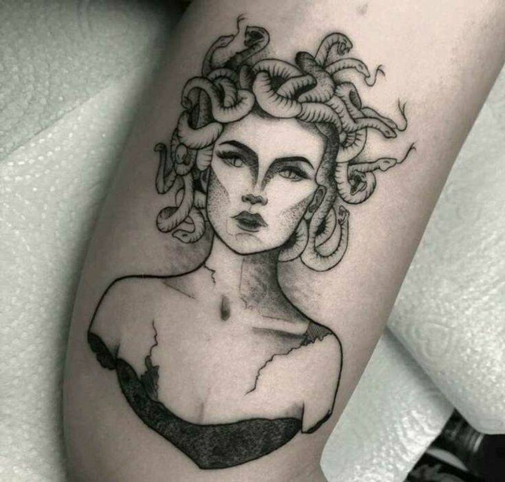 Fashion Tatuagem medusa